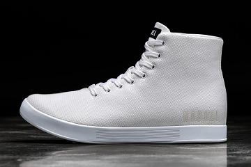 Women's Nobull High-Top Canvas Trainers White | SG W2968N